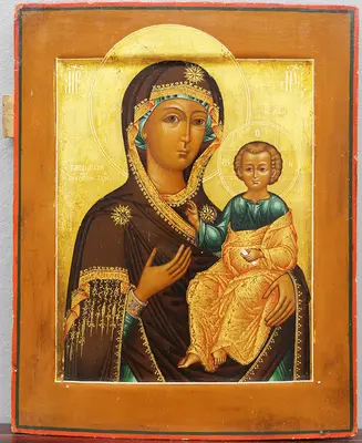Старинная икона Божьей Матери «Смоленская»